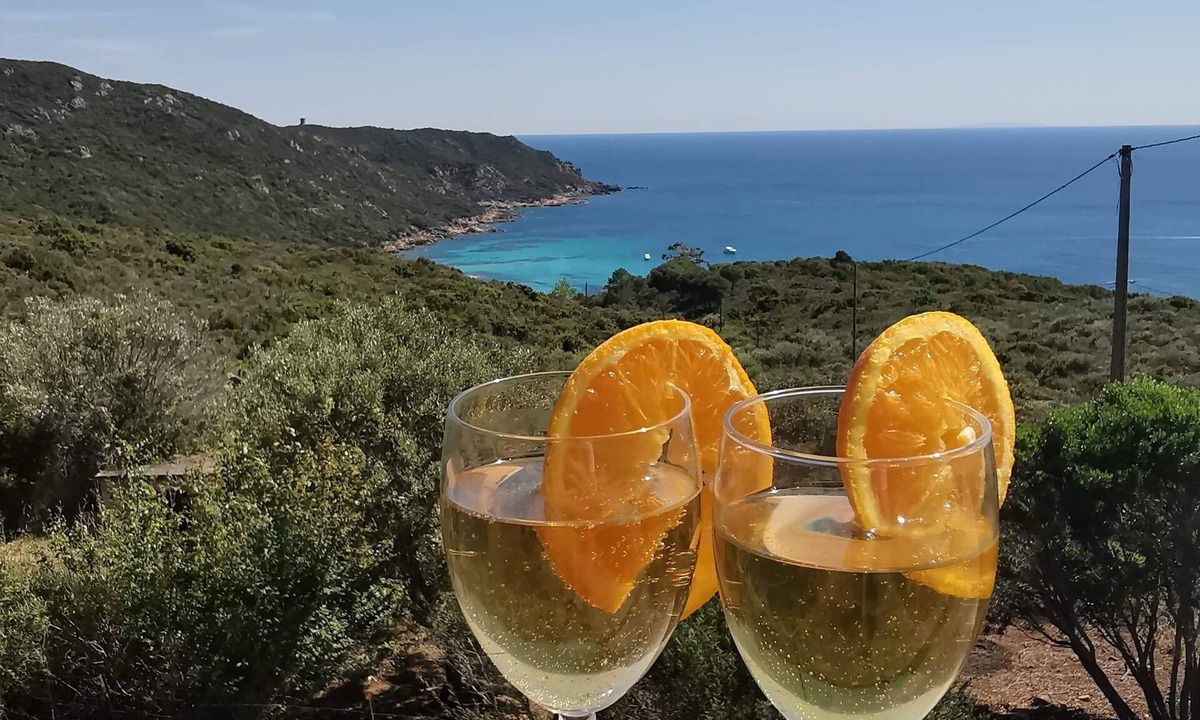 Coti-Chiavari Ski Chalet | Cala d'Orzu chalet with private pool, sea view and Capu-Neru tower