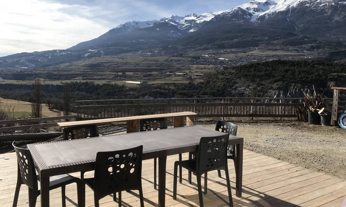 Saint-Andre-d'Embrun Ski Chalet | Chalet Gîte de France, sleeps 6, with large panoramic terrace.