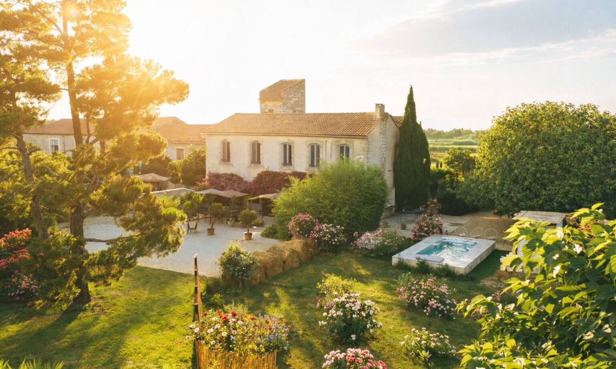 Arles Other | Charming, authentic farmhouse in the Camargue with a swim spa and pool