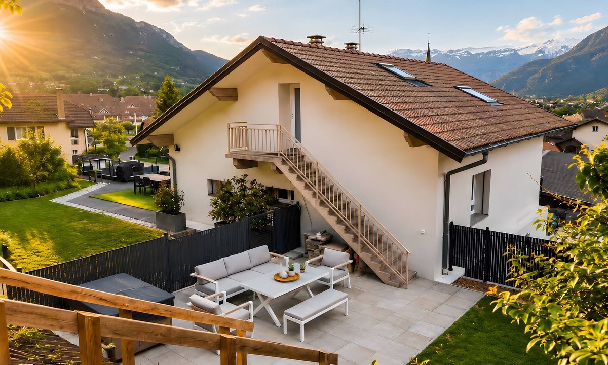 Marignier Apartment | Cozy Air-Conditioned T2 – Terrace & Mountain View