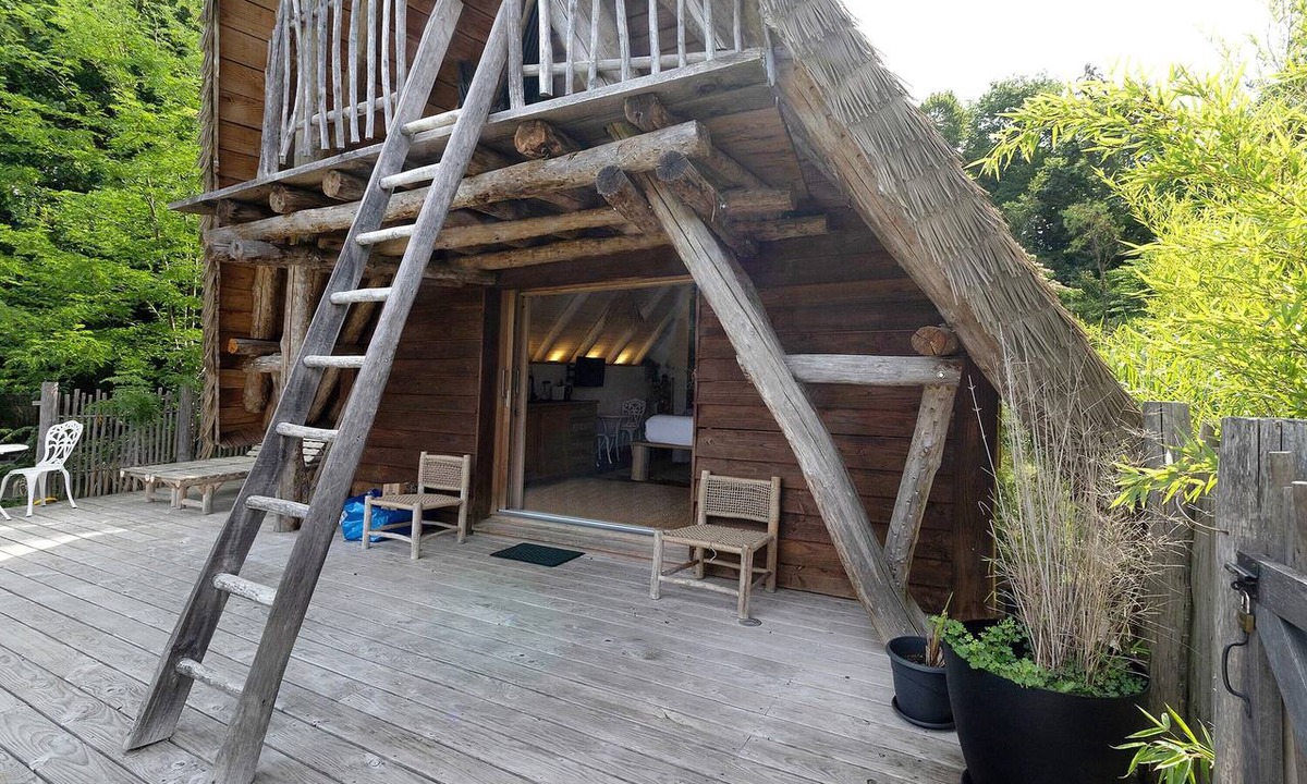 Payzac Cabin | La Cabane Java – Romantic getaway in nature with private spa, terrace, and activities