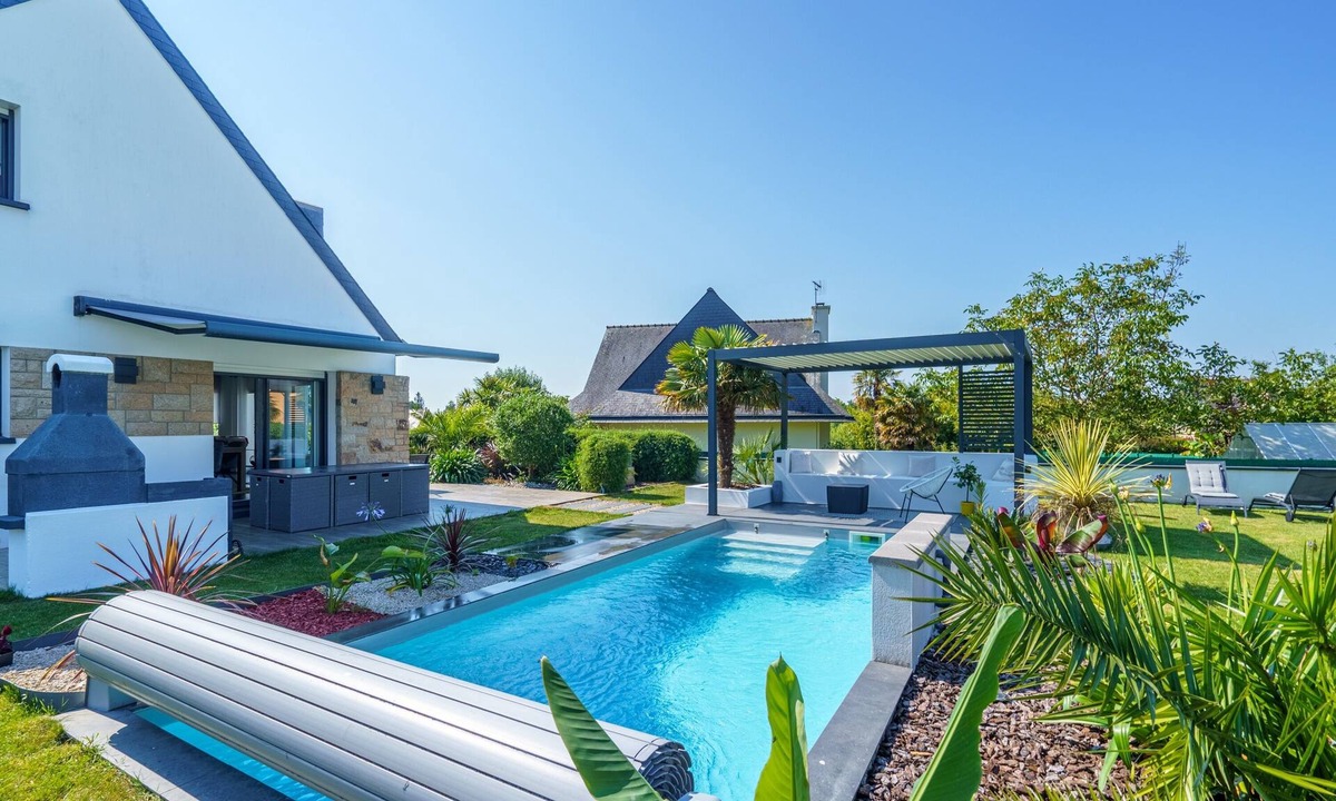 Ergue-Gaberic House | La Villa des Lauriers - Piscine privée et chauffée