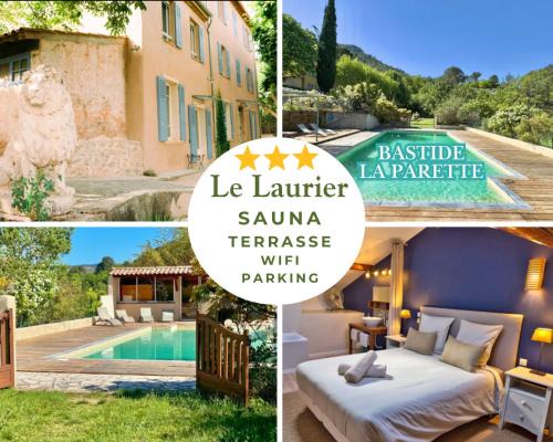 Auriol Apartment | Le Laurier - Piscine, Sauna et Vue - Charme Provençal Authenticité - Bastide La Parette