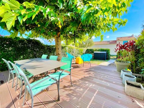 Saint-Michel-Chef-Chef House | Maison plage à pied avec piscine - Terrasse privée