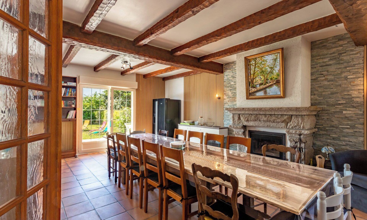 Etel House | Pradic : 15 pers Fireplace - Garden - Sea on foot