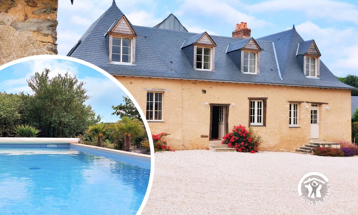 Chateau-Gontier Cottage | Spacious modern house with pool and wifi, perfect for groups and families