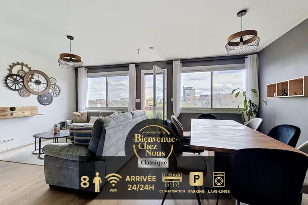 Sablon - Trudaine Apartment | Spacieux 8 pers parking & clim Centre-ville