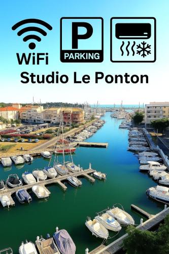 Le Port Apartment | Studio Le Ponton vue Marina -Parking Clim Wifi