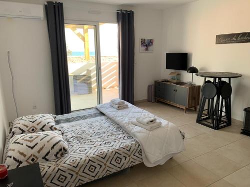 Bravone Apartment | Studio les pieds dans l'eau vue sur mer