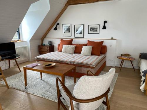 Sauzon Apartment | Studio moderne avec vue mer à Sauzon - FR-1-418-191
