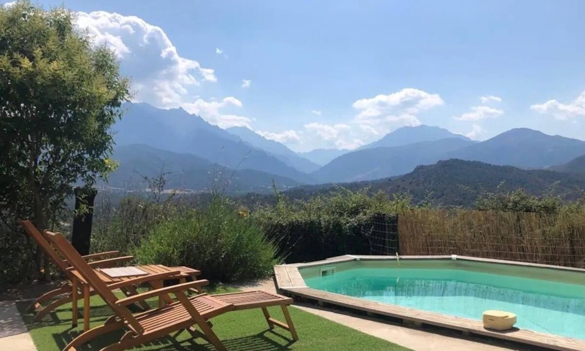 Canavaggia Villa | Villa Asphodèle - Air-conditioned - New semi-underground pool, quiet and valley view