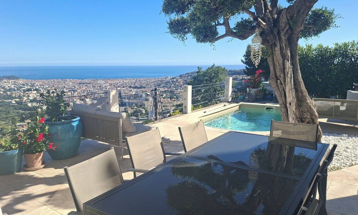 Gairaut Villa | Villa Canteperdrix in Nice Panoramic sea view Quiet close to beaches and town