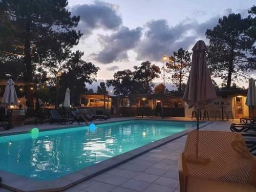 Porto-Vecchio Ski Chalet | ZEcamping 3 étoiles animaux acceptés piscine et aire de jeux