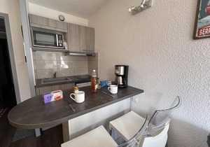 4th floor, balcony, parking, tv, ski locker, 17m², Serre Chevalier