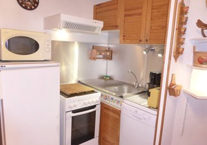 Studio cabin for 6 in Contamines-Montjoie with private parking