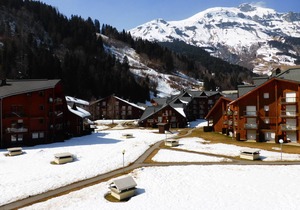 Studio cabin for 6 in Contamines-Montjoie with private parking