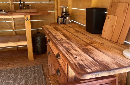Le Vigeant RV Rental | A Comfortable Nature Getaway at Moulin de Saza: Glamping Tent with a Pool