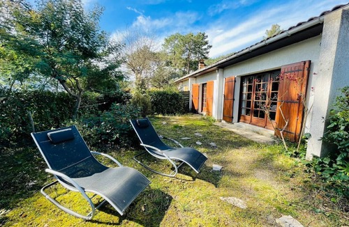 Biscarrosse Plage Ski Chalet | Agréable maison de vacances avec jardin pour 6 personnes à Biscarrosse Plage (208)