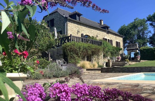 Saint-Andre-de-Najac Villa | Beautifully Restored Stone House, Private Pool, Idyllic Setting & Stunning Views 10 mins from Najac!