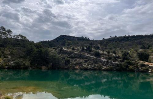 Esparron-de-Verdon Apartment | Beautiful studio terrace with Esparron lake view 4 people
