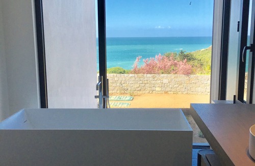 Cancale House | Cancale, architect-designed house with heated pool, Hammam/Jacuzzi, 100% sea view