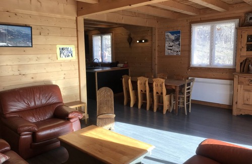 Saint-Andre-d'Embrun Ski Chalet | Chalet Gîte de France, sleeps 6, with large panoramic terrace.
