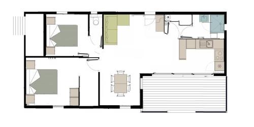 Hasparren Ski Chalet | Chalet HABIA TXIKIA 4 pers, neuf, sur Hasparren, calme, avec piscine et climatisation, Pays Basque