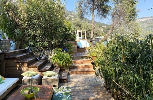 Eze Apartment | Charming bedroom in luxurious villa with seaview