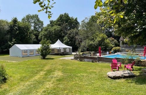 Cleguerec Villa | Complete Domaine Les Hiboux with Heated Pool and Reception Hall