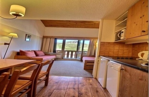 Belle Plagne Apartment | Cozy ski-in duplex with stunning view