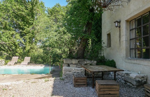 Chantemerle-les-Grignan House | Cypress trees by the church, charming village house