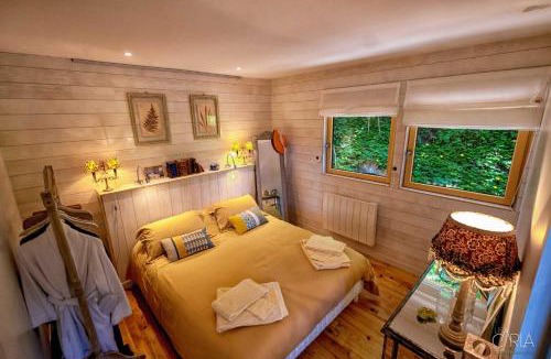 Castelnau-de-Levis Ski Chalet | Détente au Bord de l'Eau - Le Chalet du Carla avec Spa et Ponton Privé