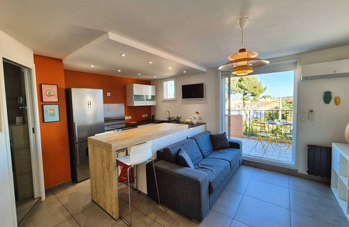 Les Sablettes Apartment | Duplex Contemporain, Climatisation à Deux pas de la mer