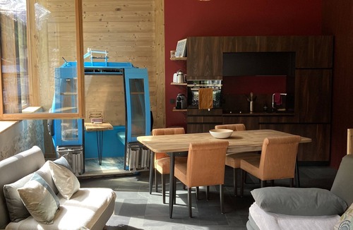 Planay Ski Chalet | Duplex with shared sauna, mountain view balcony and ski shuttle 5 minutes away