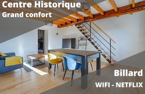 Romans-sur-Isere Apartment | L'escarpin - Billiards - Historic