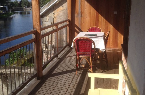 Aurillac Apartment | Large 50 m2 studio, city center, riverfront, balcony and terrace