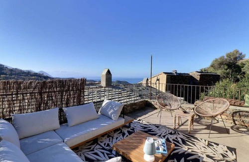 Centuri House | Maison de Vacances Centuri Superbe Vue sur Mer Avec Piscine à 5 min de la Plage