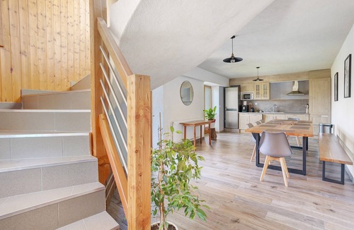 Saint-Andre-d'Embrun Bed & Breakfast | “Marmot Room – Camping Le Mont Orel” with Lake View and Shared Terrace
