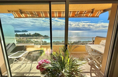 Roquebrune-Cap-Martin Apartment | MONACO Fantastic seaview - 2 bedrooms- 110m² - AC