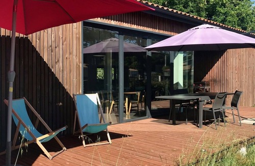 Maubuisson House | Pleasant modern air-conditioned villa - Lake 200m-12 sleeps -Maubuisson center