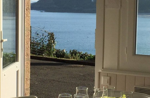 Perros-Guirec Apartment | Quiet, bright, renovated apartment, panoramic sea view, on TRESTRAOU beach