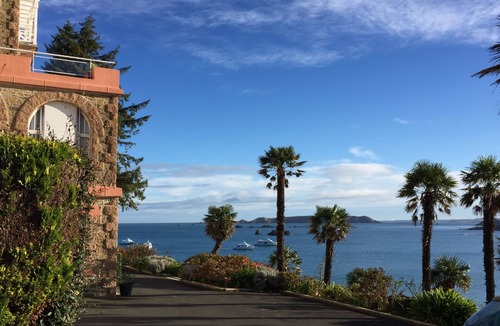 Perros-Guirec Apartment | Quiet, bright, renovated apartment, panoramic sea view, on TRESTRAOU beach