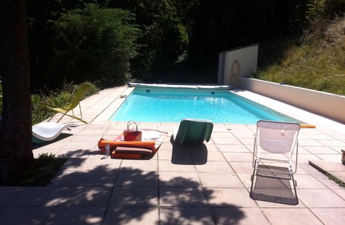 Saint-Priest House | Quiet vacation home with pool and great views of the Ardèche mountains