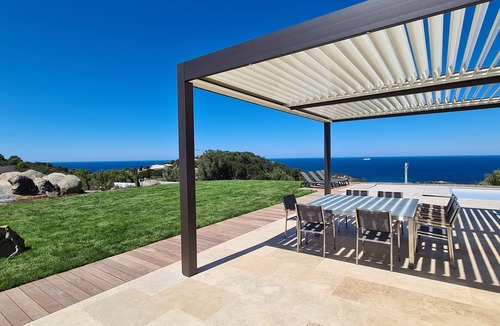 Marine de Davia Villa | Recent single-storey villa with sea and mountain views 10 people heated pool
