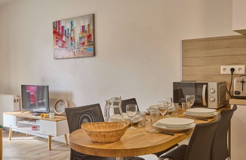 Barbotan-les-Thermes Apartment | Spacious renovated T2 with balcony, wifi and pets allowed in Barbotan-les-Thermes