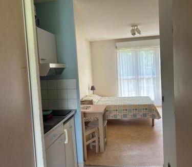 Barbotan-les-Thermes Apartment | Studio ensoleillé avec piscine