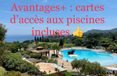 Cap Esterel Apartment | Superbe duplex T3 climatisé avec Terrasse et Solarium, magnifique vue Mer et Golf