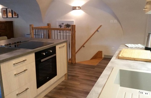 Briancon Apartment | Vaulted two-bedroom apartment with sunny terrace