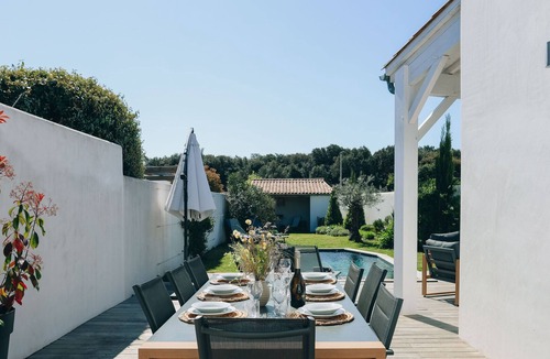 Rivedoux-Plage Villa | Villa Blanche - Brand new villa - Piscine