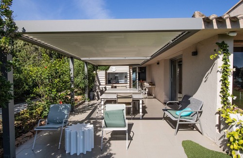 Santa Giulia Villa | Villa Cala D Oro with sea view, private beach, Wi-Fi and air conditioning